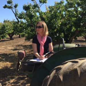 Orchard Interview in Charlie Olson's apricot orchard