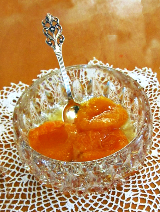 Brandied apricots