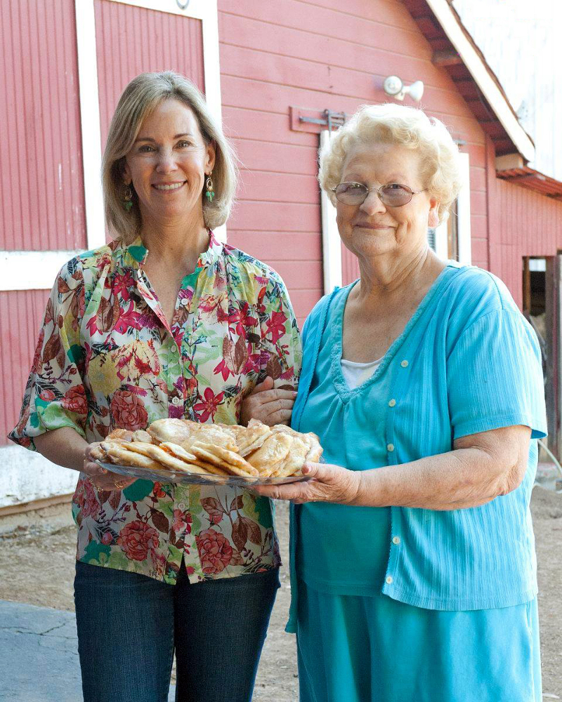 Lisa and Leah with Apricot Hand Pies