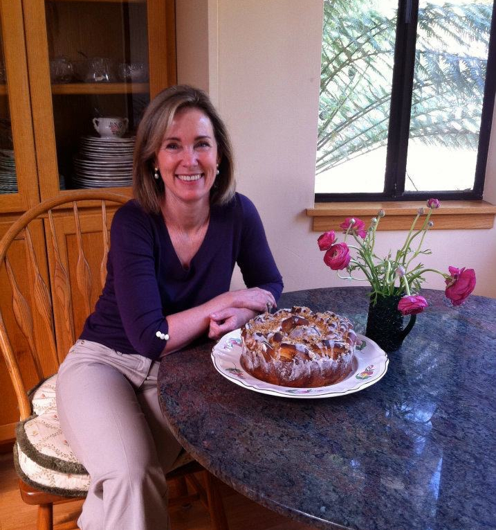 Apricot Coffee Cake & Baker